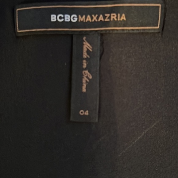 BCBGMAXAZRIA Black Silk and Lace Top Size 4 - Picture 9 of 11